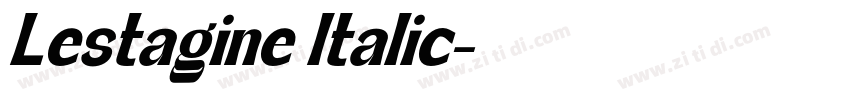 Lestagine Italic字体转换